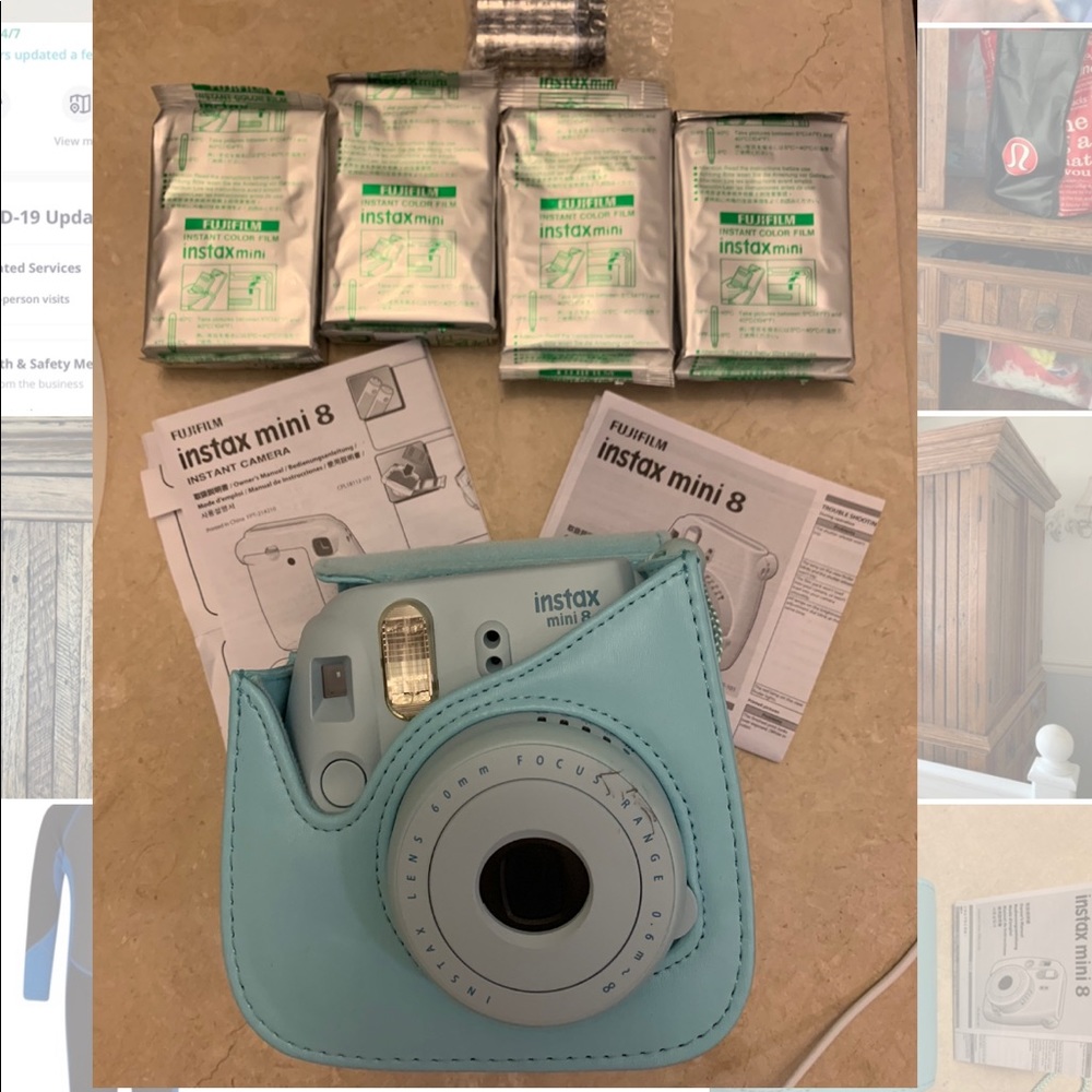 Instax Mini 8 with 4 packs of extra film